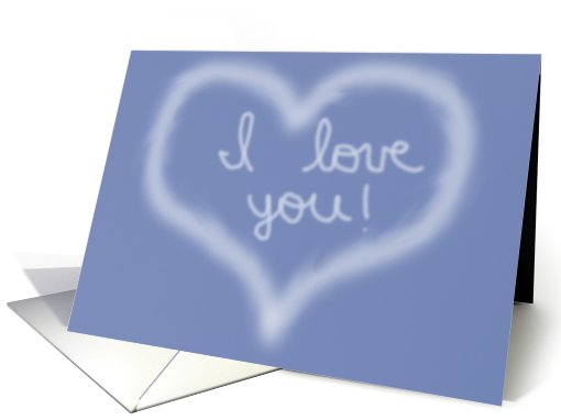 I Love You Skywriting card (428019)