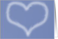 I Love You Heart Skywriting card