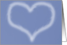 I Love You Heart Skywriting card