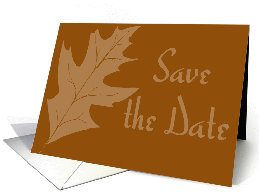 Save the Date - Autumn Wedding card (428097)