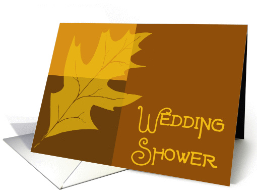 Wedding Shower Invitation Fall Oak Leaf card (436728)