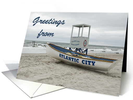 Greetings from Atlantic City, NJ card (446752)