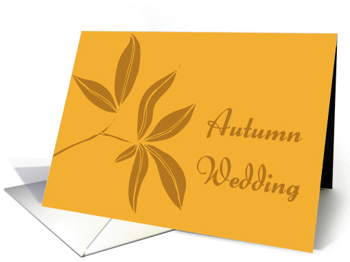 Autumn Leaves Wedding Announcement card (453886)