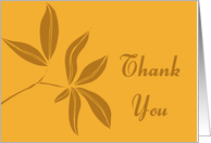 Autumn Leaves Thank You for my Wedding card