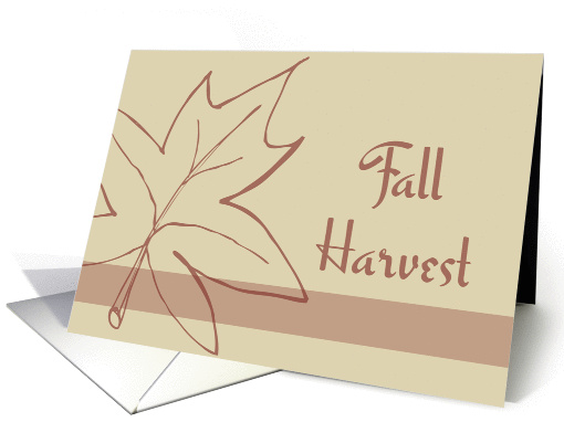 Fall Harvest Invitation - Maple Leaf card (461042)
