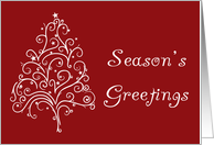 Red Business Christmas Card