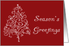 Red Business Christmas Card