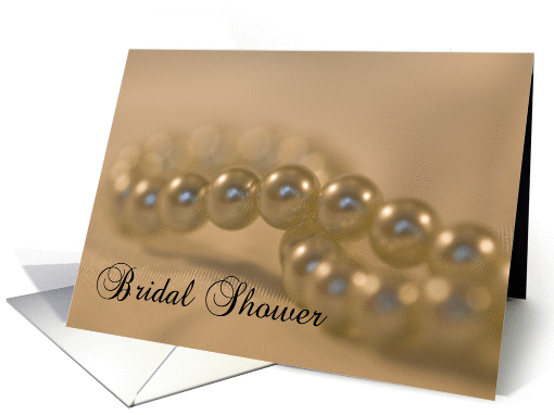 Bridal Shower Invitation Twisted Pearls card (498565)