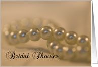 Bridal Shower Invitation Twisted Pearls card