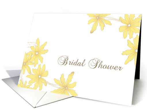 Bridal Shower Invitation Yellow Daisies card (498566)