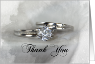 Thank You Note Wedding Rings card