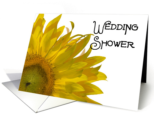 Wedding Shower Invitation Yellow Sunflower card (548506)