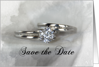 Save the Date Wedding Rings card