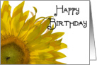 Happy Birthday Yellow Sunflower card