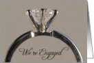 Engagement Announcement Diamond Engagement Ring card