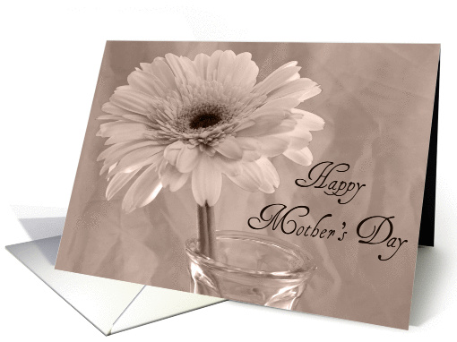 Happy Mother's Day Gerbera Daisy with Pink Tint card (583966)