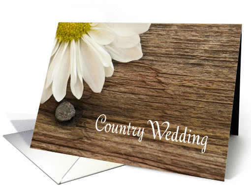 Daisy Country Wedding Save the Date Announcement card (805330)