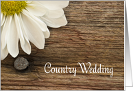 Daisy Country Wedding Save the Date Announcement card