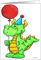 Birthday Dragon card