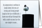 Encouragement Amputation Seagull card