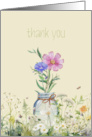 Thank You Kindness Wildflowers Vase card