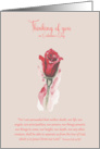 Thinking of You Valentine’s Day Rosebud card