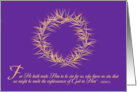 Crown of Thorns With Purple Easter card