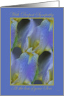 Sympathy Loss of Son Purple Iris card