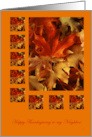 Thanksgiving Neighbor Colorful Autumn Leaves card