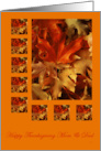 Parents Thanksgiving Color Autumn Leaves card