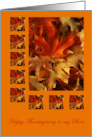 Boss Happy Thanksgiving Colorful Leaves card