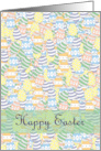 Collage of Pastel Easter Eggs Religious Easter card