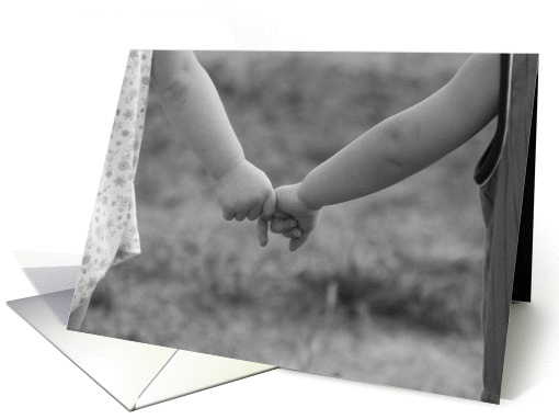 Thank you friendship:  children holding hands card (132590)