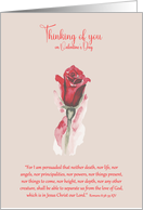 Thinking of You Valentine’s Day Rosebud card