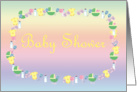 Baby Shower Invitation: pastel card