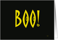 Happy Halloween: boo! card