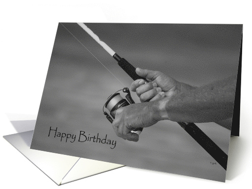 Fishing Pole in Hands of Fisherman card (299673)