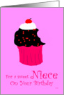 Birthday Niece: cupcake card