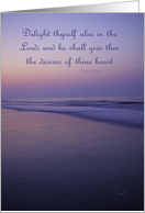 Religious Blank Note Card Morning Seascape card