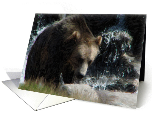 Grizzly Blank card (131789)