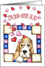 Dog-gone glad Valentine card
