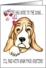 Gone to the Dogs Valentine card