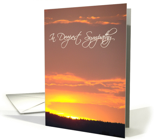 Sunset Sympathy card (132676)