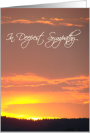Sunset Sympathy card