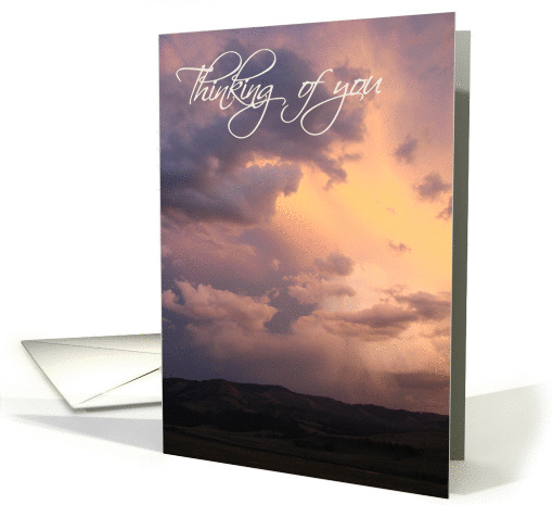 Thinking of you dark sky card (132950)