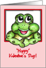 Window Frog Valentine card