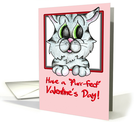 Window Cat Valentine card (134948)