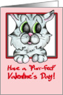 Window Cat Valentine card