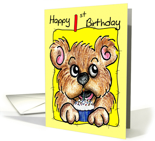 Birthday Bear 1st card (136137)