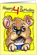 Birthday Bear 4th card